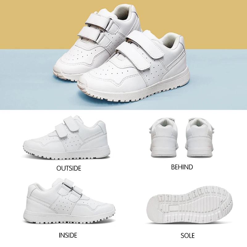 Uckland-Chaussures de course blanches pour enfants, baskets pour tout-petits, chaussures de bébé pou