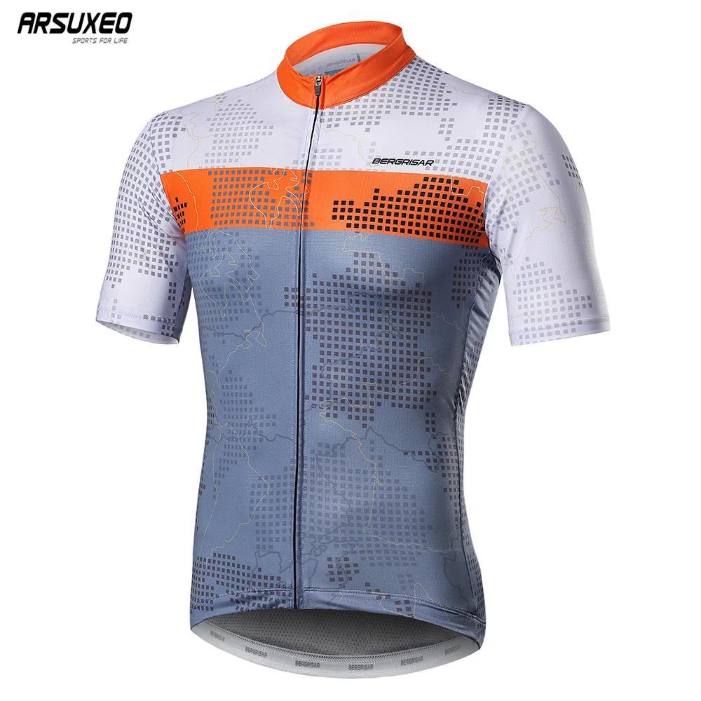 BERGRISAR-Maillot de cyclisme respirant pour homme, chemise de vélo VTT, vêtements de vélo de montag