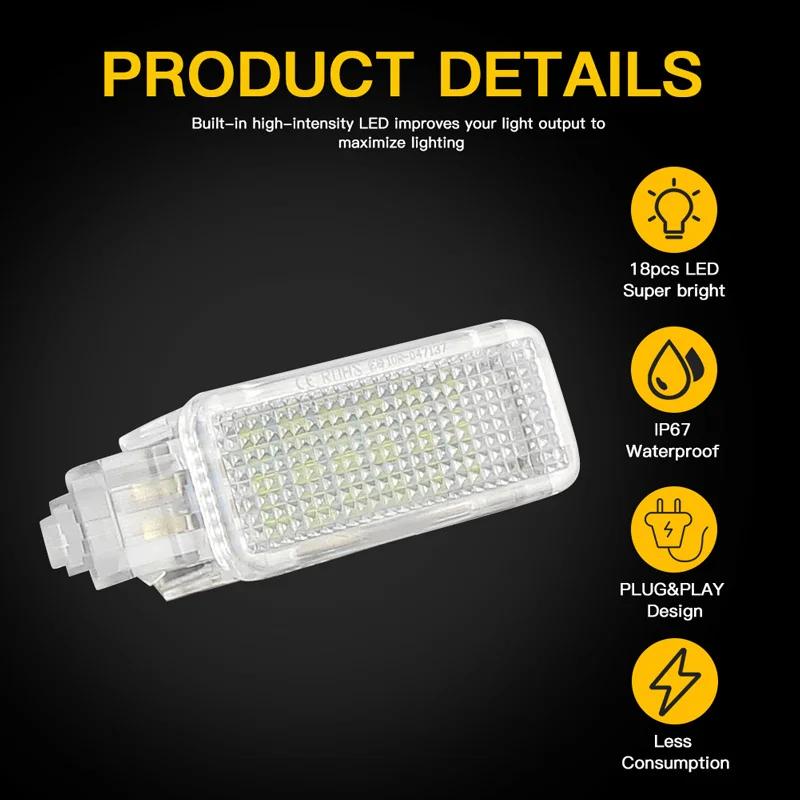 Lampe intérieure LED pour VW Skvocation Fabia Octavia Roomster, lampe de porte de courtoisie, coffre