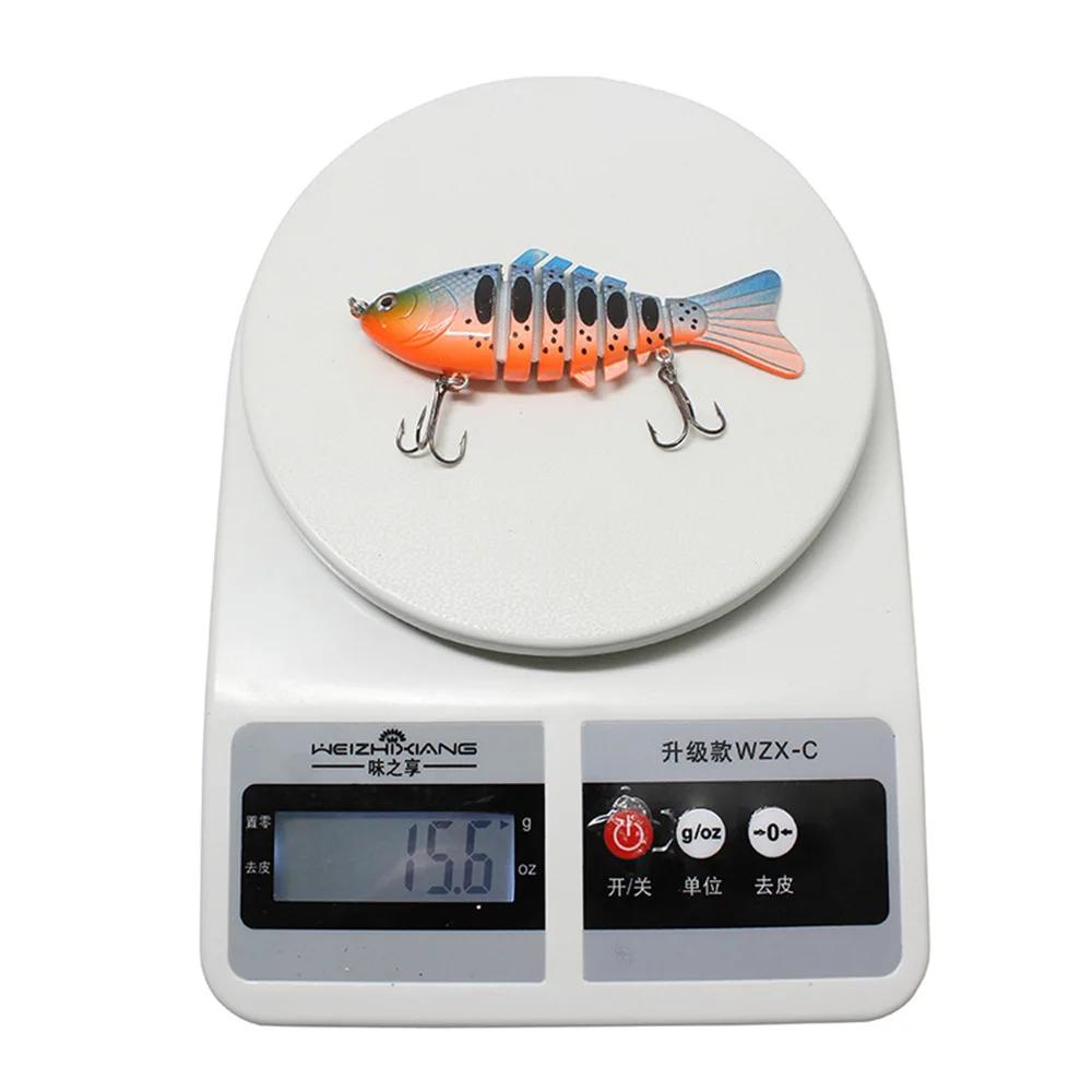 Leurre méné rigide multi-sections Wobbler, appât artificiel idéal pour la pêche à la traîne, au bar,