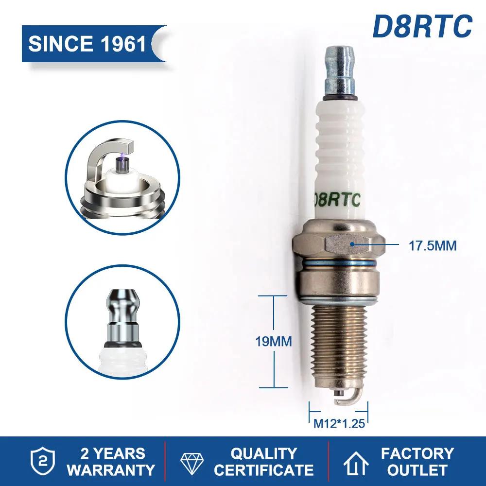 Bougie d'allumage TORCH D8RTC/D8RTI d'origine pour Champion RA4HC DR8EIX DR8EGP DR8EA D8EA Denso X24