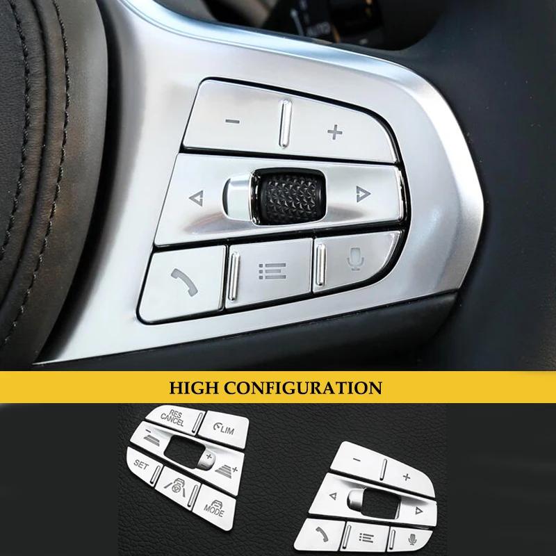 Couverture de cadre de boutons de volant de voiture, autocollants de garniture pour BMW série 3 G20