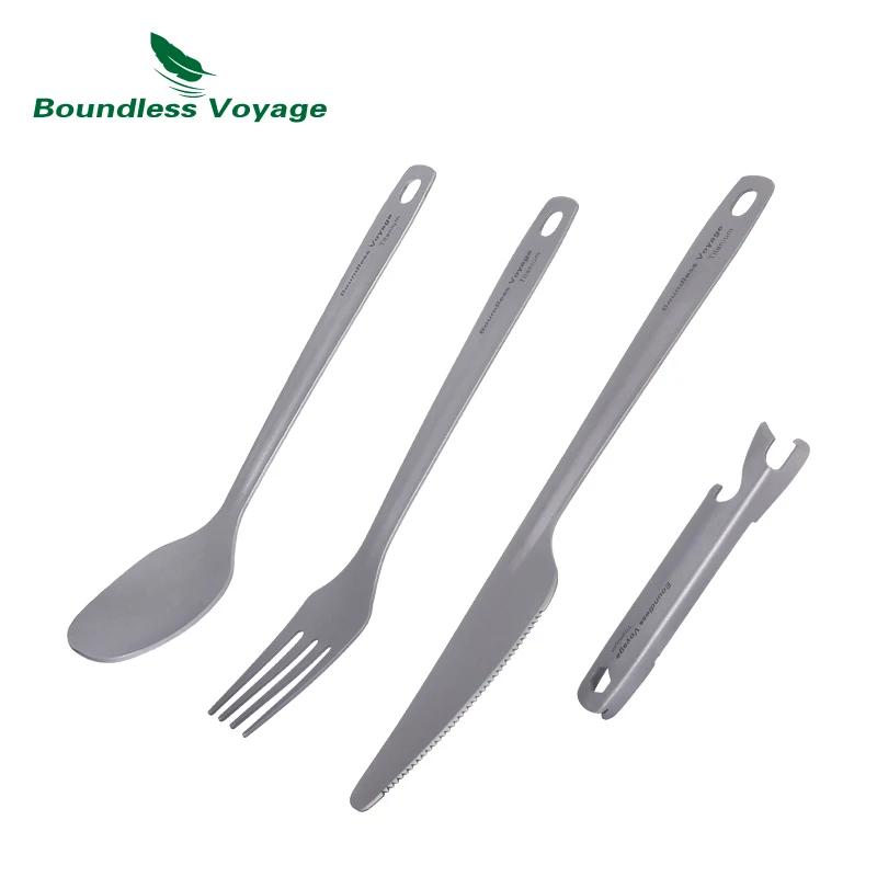 Ensemble de couverts utilitaires de Voyage sans limites, 4 pièces avec étui de transport, cuillère f