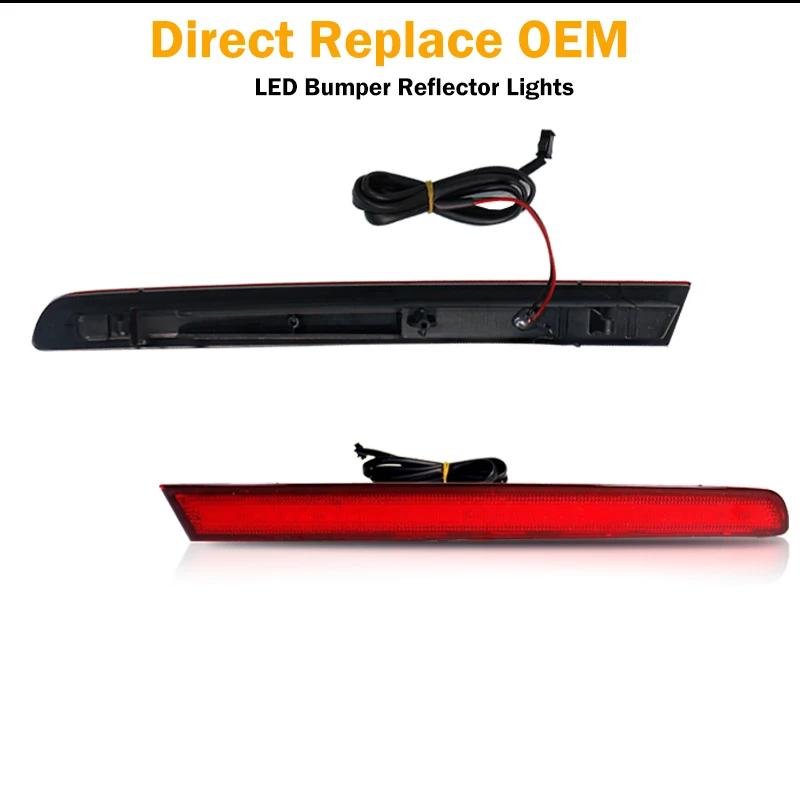 IJDM – feux antibrouillard arrière pour voiture, rouge, 12V, réflecteur pour pare-choc, Ford Explore