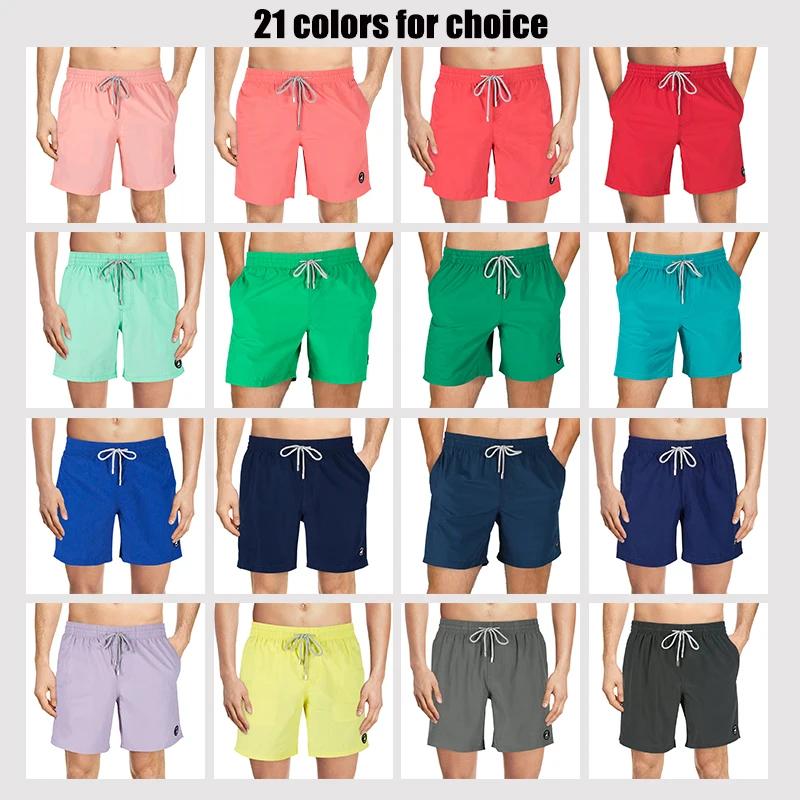 Maillot de bain pour hommes, maillot de bain solide, short de plage, avec poches, séchage rapide, po