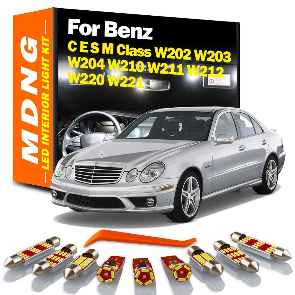 MDNG – ampoules LED Canbus pour porte intérieure, Kit d'éclairage pour Mercedes Benz classe C E S M