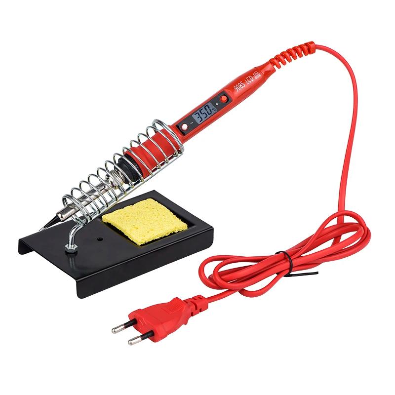 JCD-Kit de fer à souder à température réglable, 220V, 80W, LCD, outils de soudage, chauffage en céra