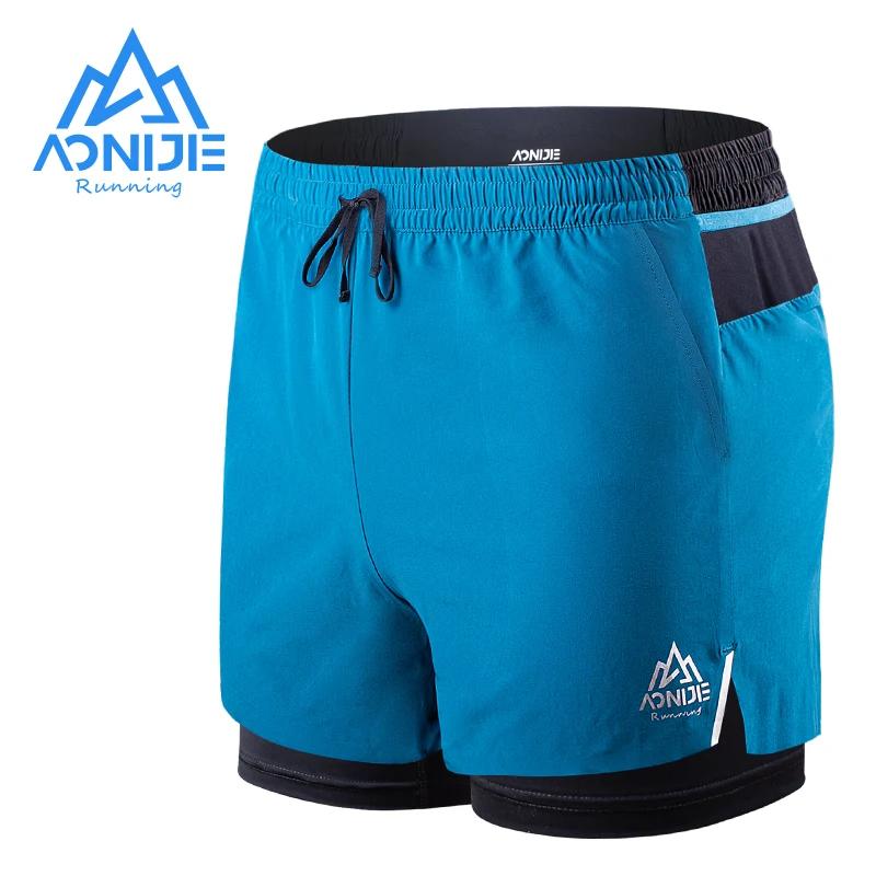 AONIJIE F5102 hommes Shorts de sport à séchage rapide troncs Shorts athlétiques avec doublure préven
