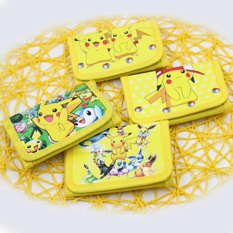 Portefeuille Pokemon Janpan pour enfants, sac à cartes, Pikachu, porte-monnaie en PVC, cadeaux de no