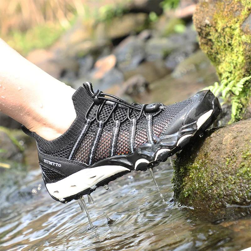 Chaussures de randonnée respirantes HUMTTO pour hommes - Nouvelle collection été - Randonnée, escalade, marche