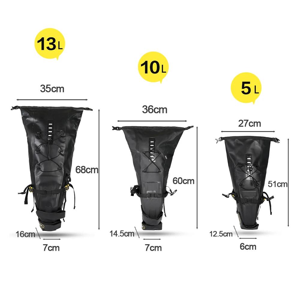 Bal inowalk-Sac de vélo entièrement étanche, sac arrière T1 pour vélo de route et de montagne, sacoc