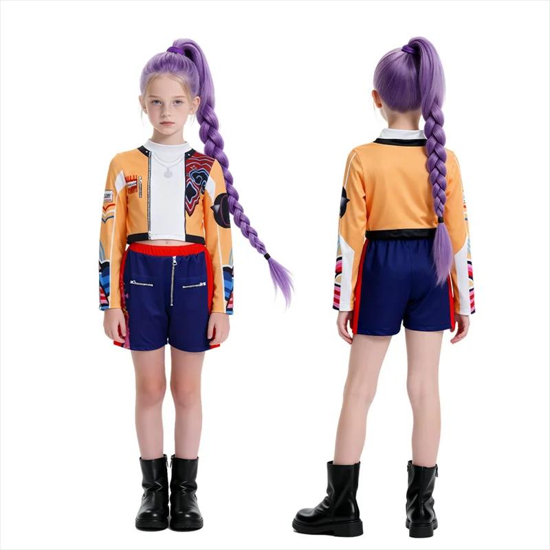 Ensembles de vêtements pour filles, costumes de Cosplay de dessin animé pour enfants, spectacle sur