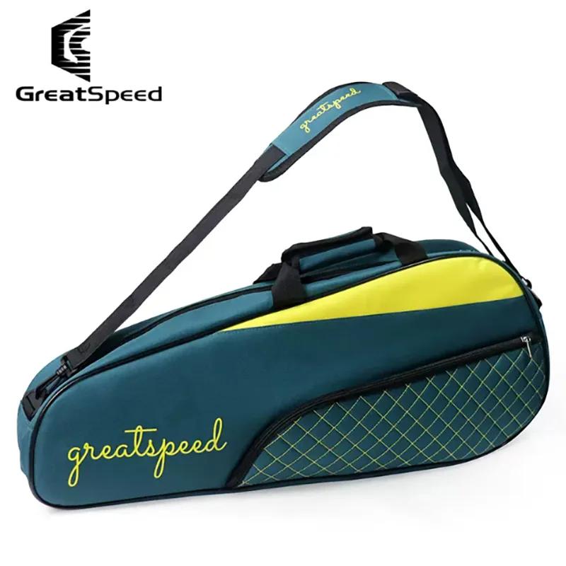 2024 nouveau GREATSPEED 3 pièces Tennis Badminton Raquet sac de sport un sac à bandoulière hommes fe