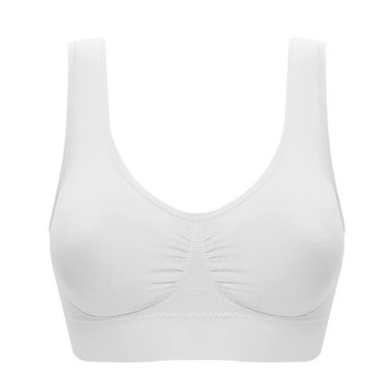 Grand soutien-gorge de sport monocouche sans coussinet pour femmes, haut de Yoga, course à pied, Fit