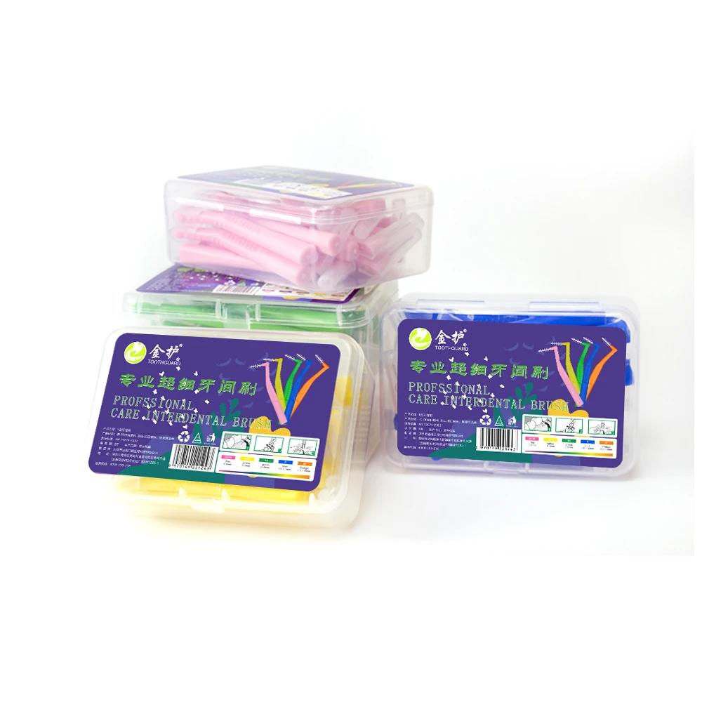 Brosse interdentaire coudée pour appareils orthodontiques, Micro brosse douce pour le nettoyage des