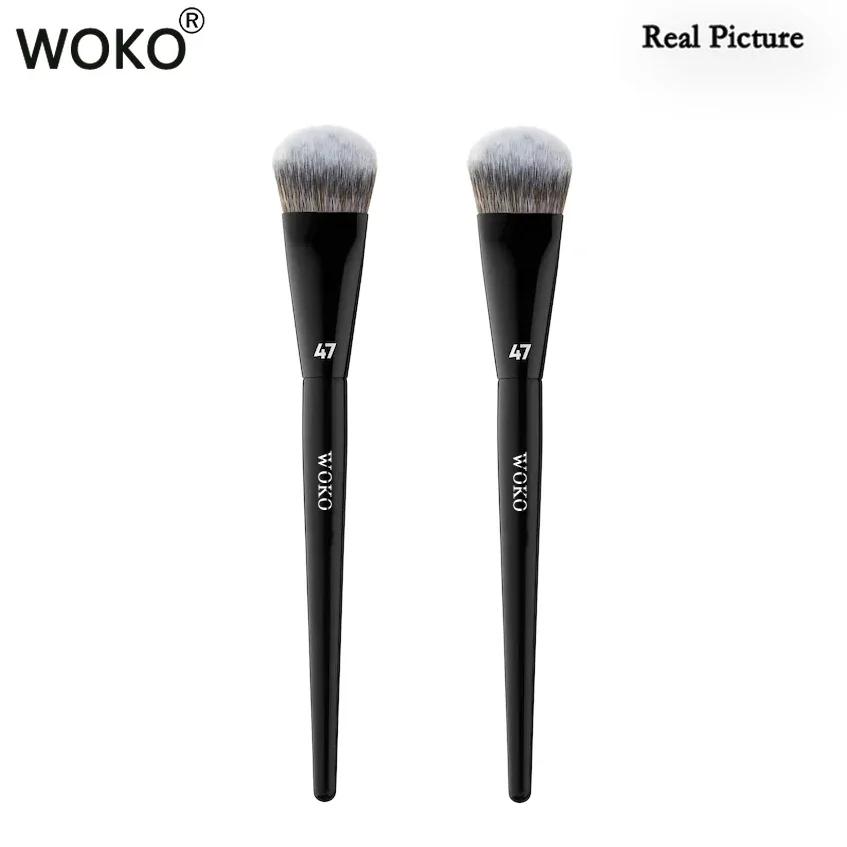 PRO 47 pinceau de fond de teint balai fond de teint ombre brosse liquide crème mélange Blush coudé p
