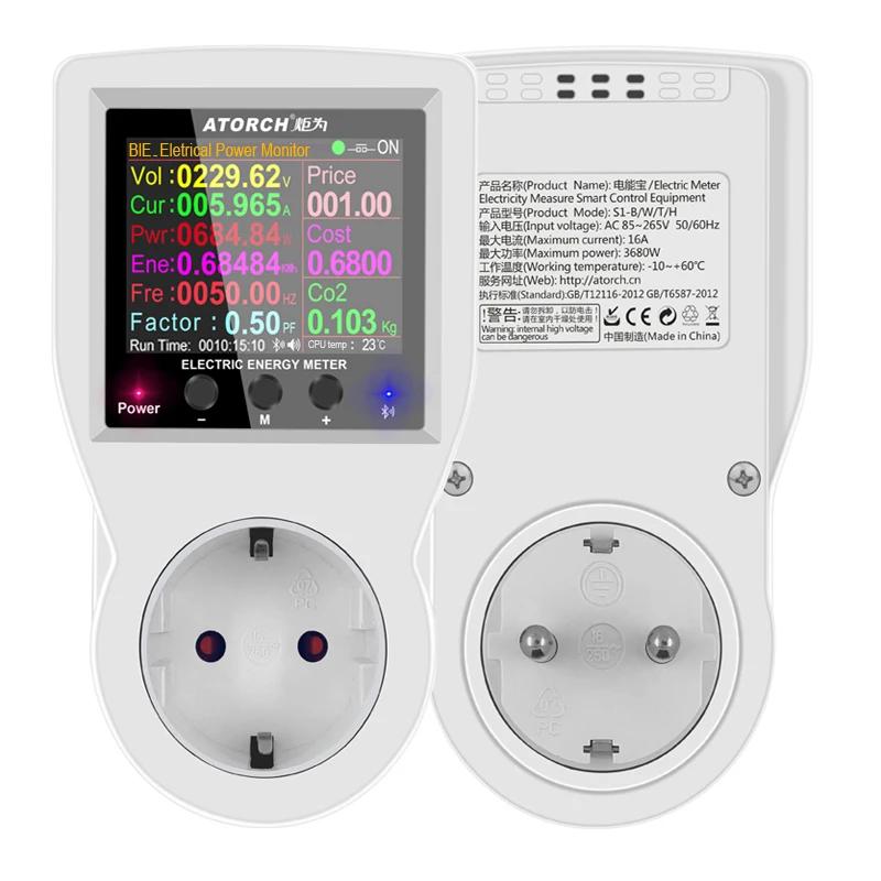 AC85V-265V wattmètre de puissance numérique consommation d'électricité Kwh compteur d'énergie watt c