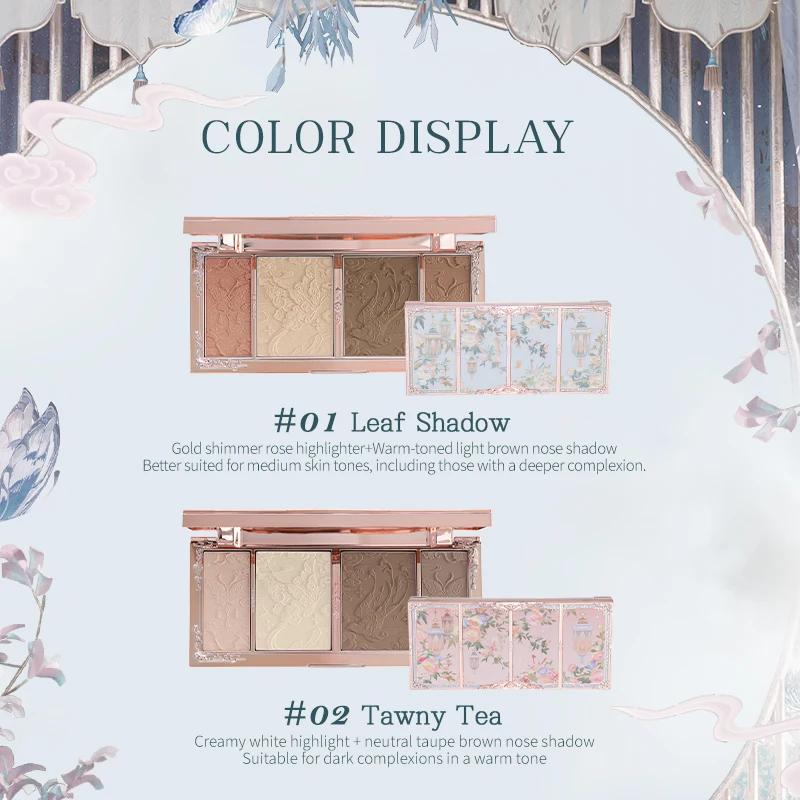 Flower Knows Butterfly Cloud Collar Collection, Embossed Highlight, Contour Palette, 16g