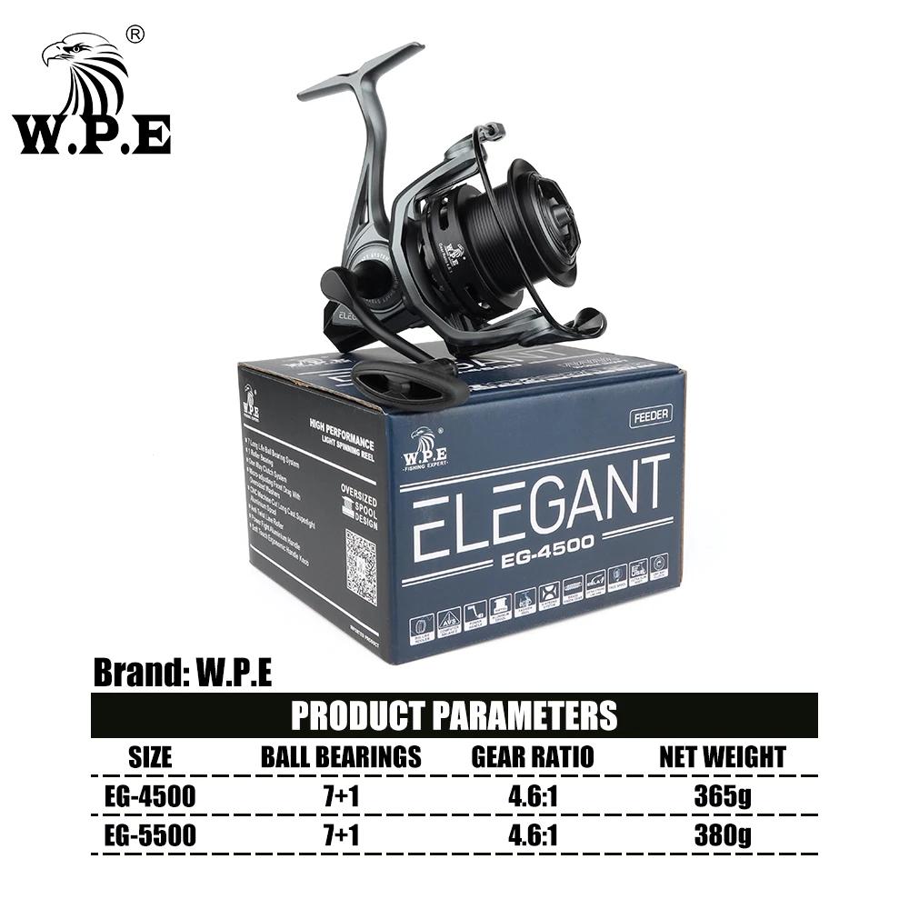 W.P.E EG moulinet de pêche Spinning 4500 5500 7 + 1 BBS 4.6:1 rapport de vitesse chargeur moulinet d