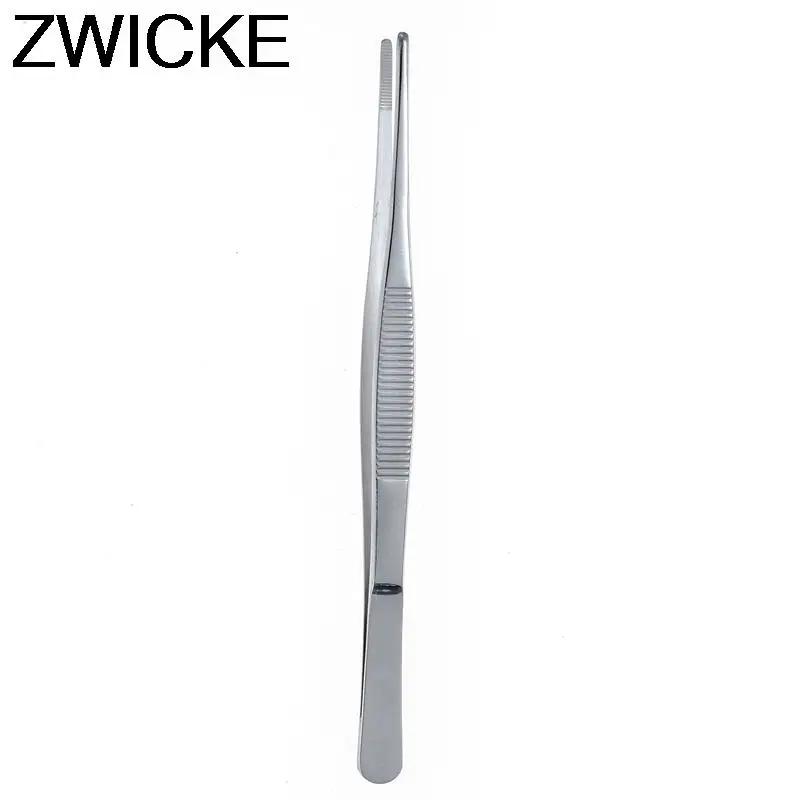 Pincettes médicales anti-avertissement en acier inoxydable 430, pinces longues et droites, 12.5cm-30