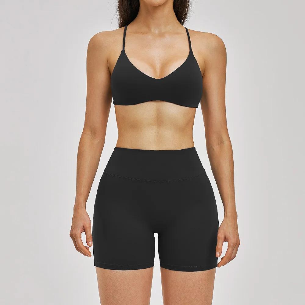 Ensemble de yoga pour femme, survêtement de sport, vêtements de fitness, legging taille haute, tenue