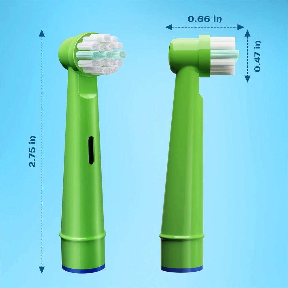 Têtes de rechange pour brosse à dents électrique, compatibles avec les enfants Oral B Braun, poils s