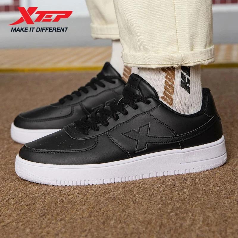 Xtep chaussures de skateboard antidérapant résistant à l'usure décontracté blanc Couple Skate basket