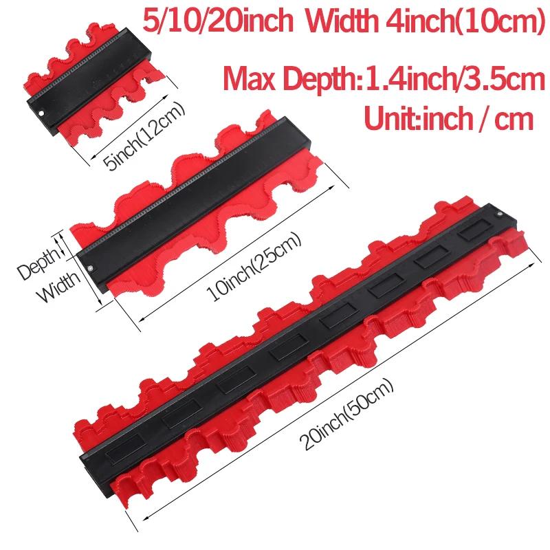 Duplicateur de Jauge de Contour en Plastique, Outil de Mesure de Profil, Carrelage, Stratifié, Carre