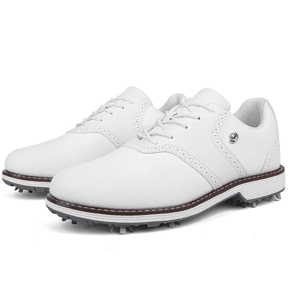Chaussures de golf à pointes professionnelles pour hommes, baskets de golf de luxe, chaussures de ma