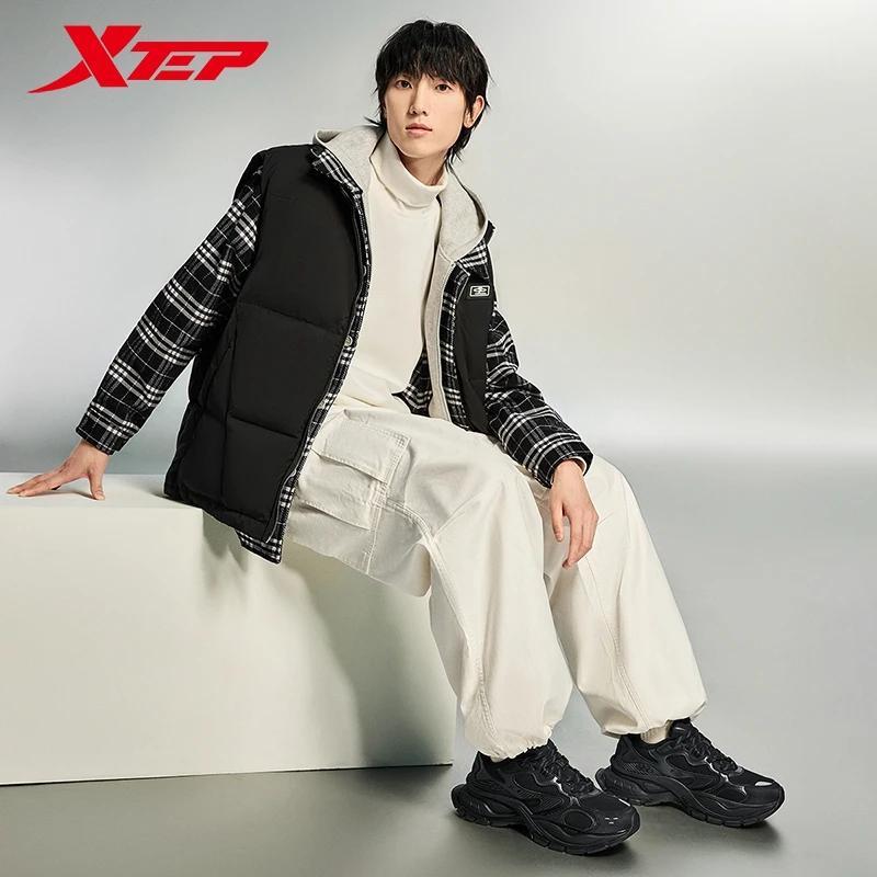Xtep Basque chaussures décontractées pour hommes hiver soutien confortable vieux papa chaussures hau