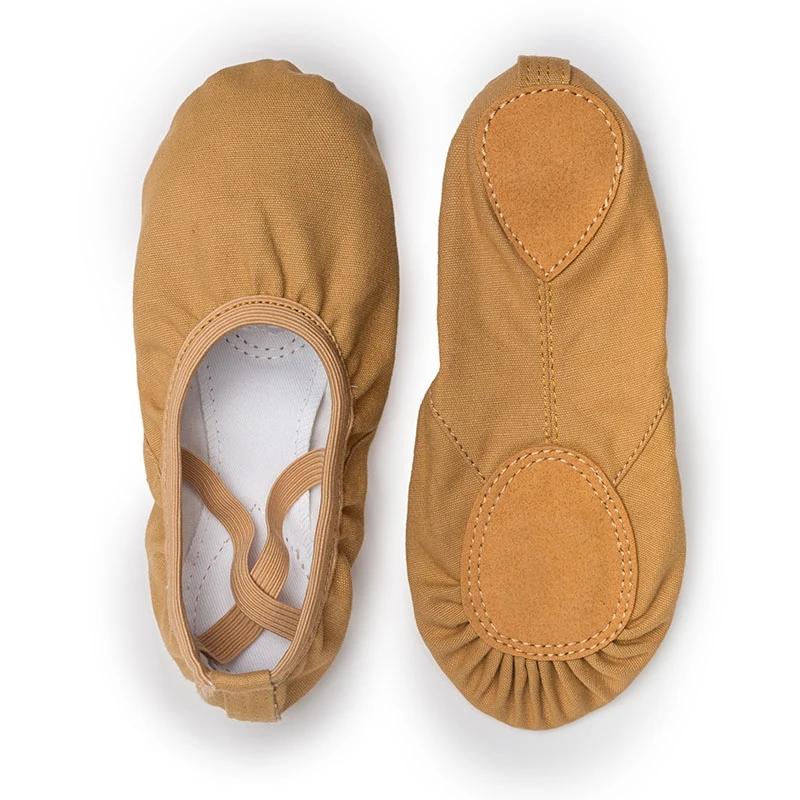 Chaussures ballet toile souple fille pantoufles brev yoga entraînement ballerine femme USHINE