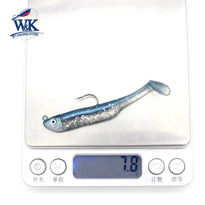Nouvelle taille Slinky Shad 6 cm avec 5g tête de gabarit KIT de leurre souple à 3 pouces ensemble de