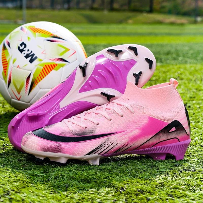 Nouveaux hommes bottes de Football chaussures d'entraînement FG chaussures de Football ultralégères