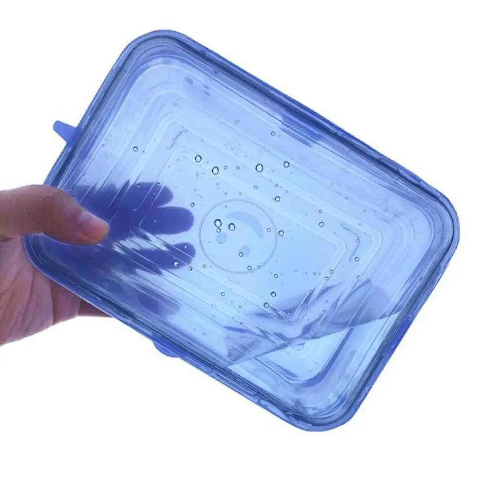 Couvercles extensibles en Silicone, 6/12 pièces, couvercle de joint alimentaire réutilisable pour Po