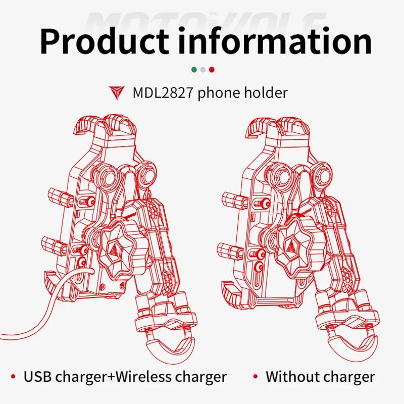 Support de téléphone de charge sans fil pour moto, berceau 3.0, chargeur rapide, GPS, support de tél