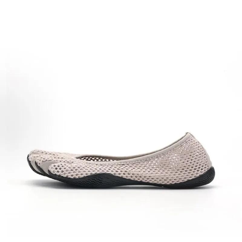 Suicoke VI-B VSOUL – chaussures grises à cinq doigts pour femmes, fitness, yoga, danse, semelle soup