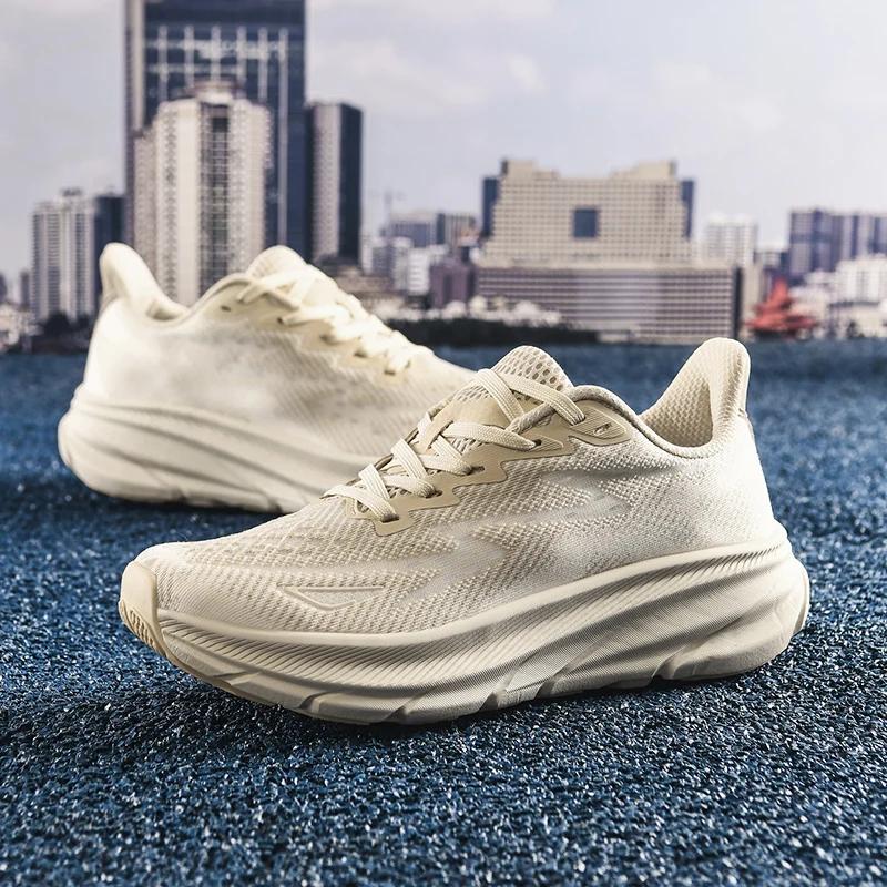 Marathon sport chaussures de course hommes respirant léger femmes confortable athlétique antidérapan