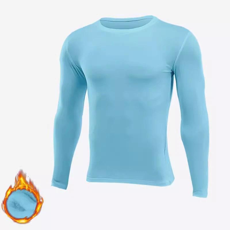 Hommes femmes enfants enfants garçon fille Compression course longue Base t-shirt Fitness Sport bask