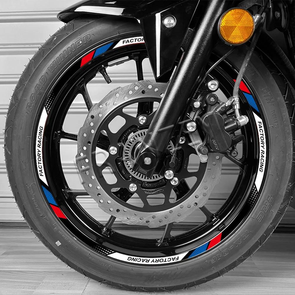 Autocollants réfléchissants de bande de roue de moto, autocollants de bande de moyeu de Scooter de j