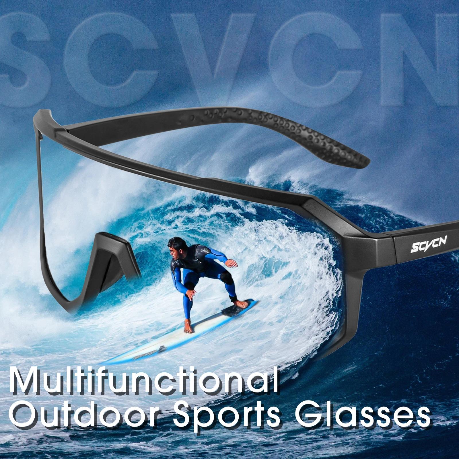 SCVCN-Lunettes de soleil de cyclisme pour hommes et femmes, lunettes de vélo, lunettes de sport, lun