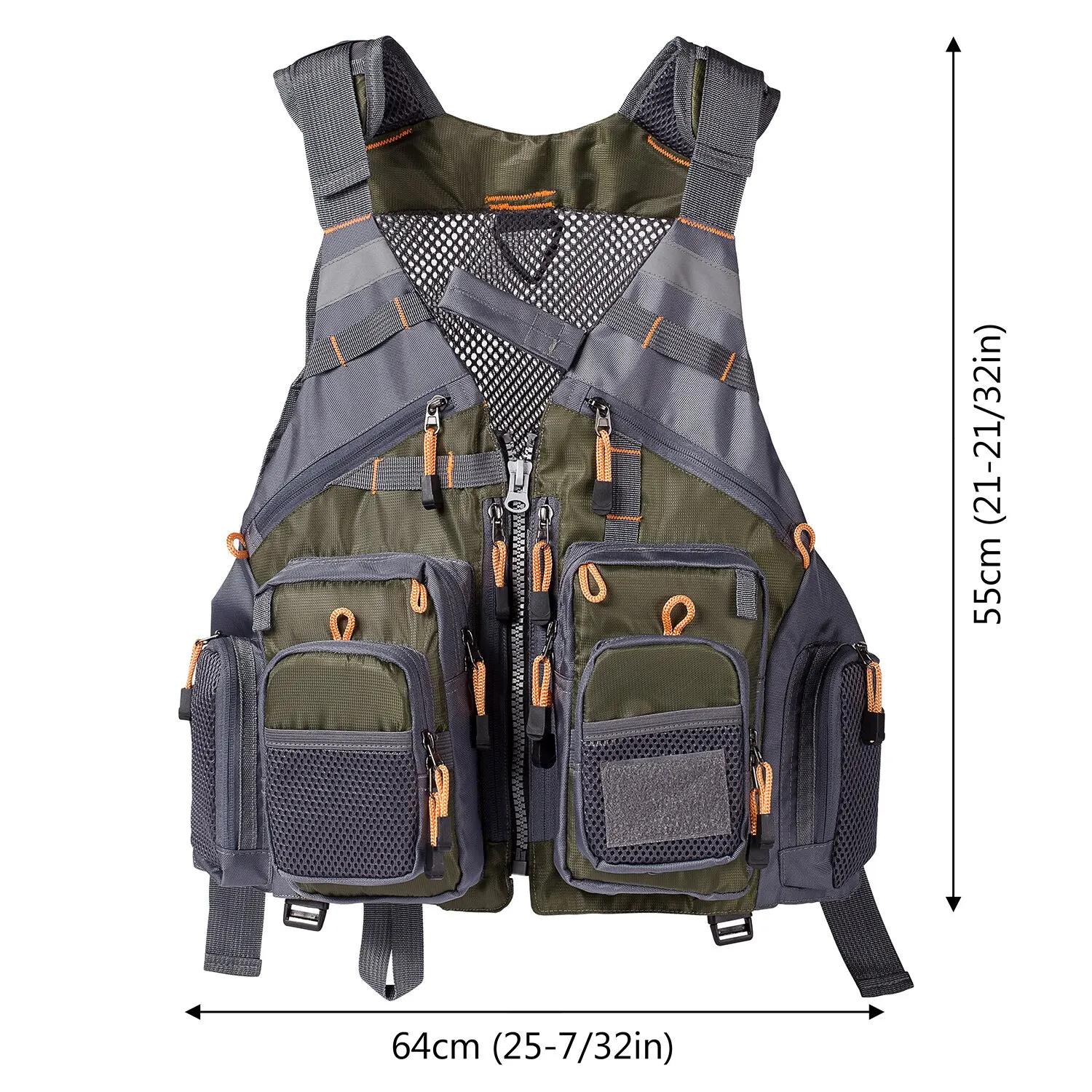 Bassdash respirant gilet de pêche Sports de plein air mouche natation gilet réglable