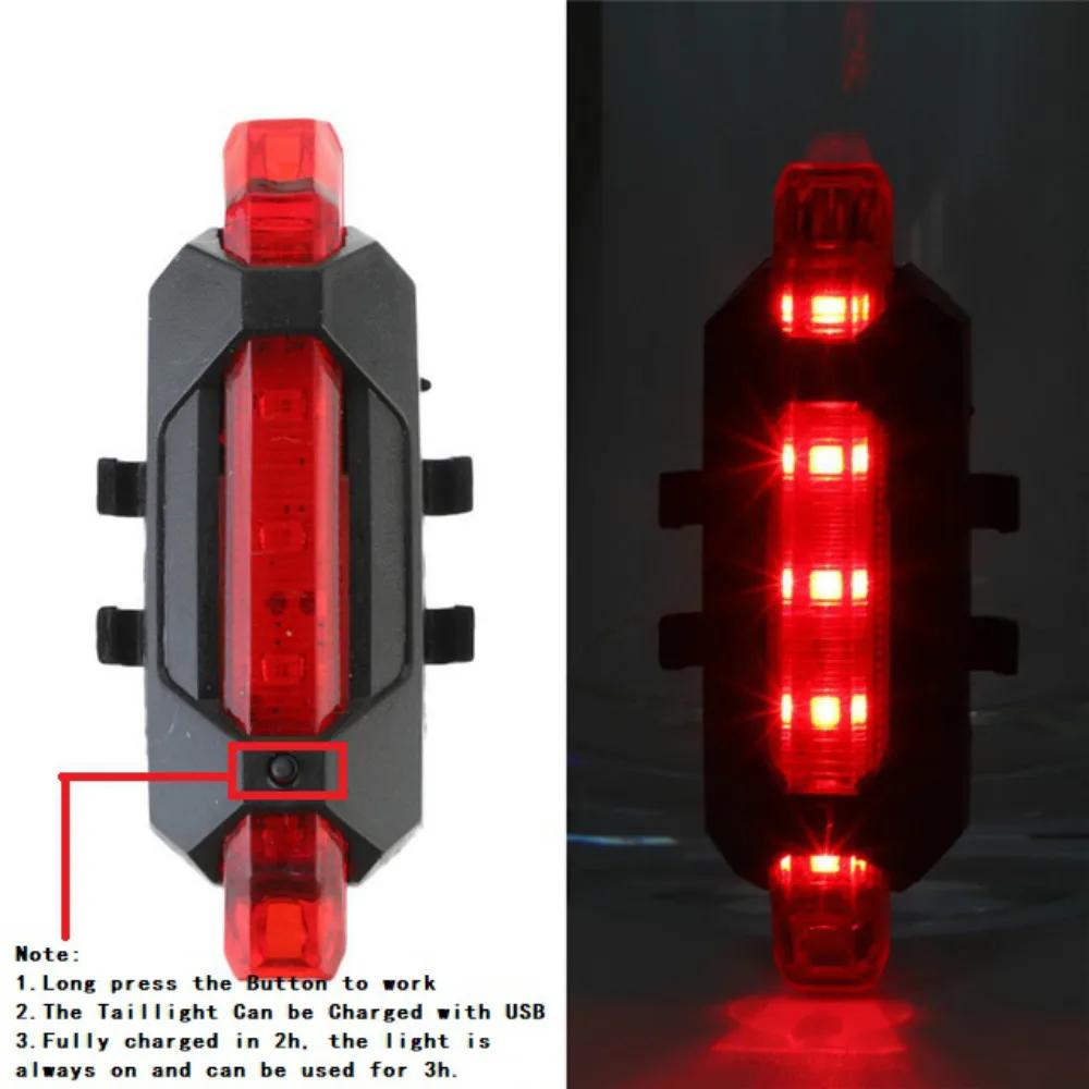 Vélo vélo lumière USB LED Rechargeable ensemble vtt vélo de route avant arrière phare lampe lampe de