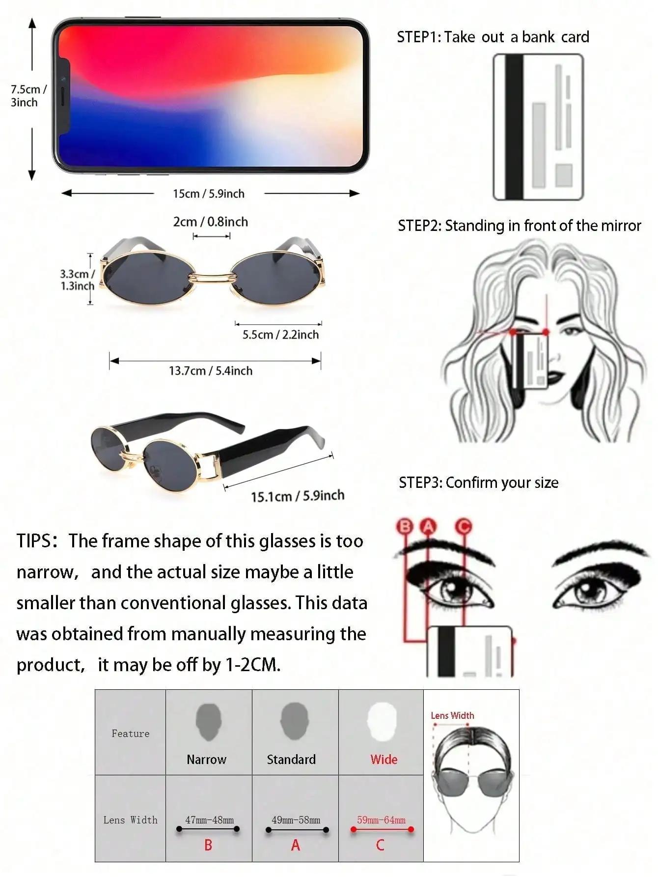Lunettes de soleil unisexes à monture ovale en plastique, 1 pièce, pour la photographie de rue et le
