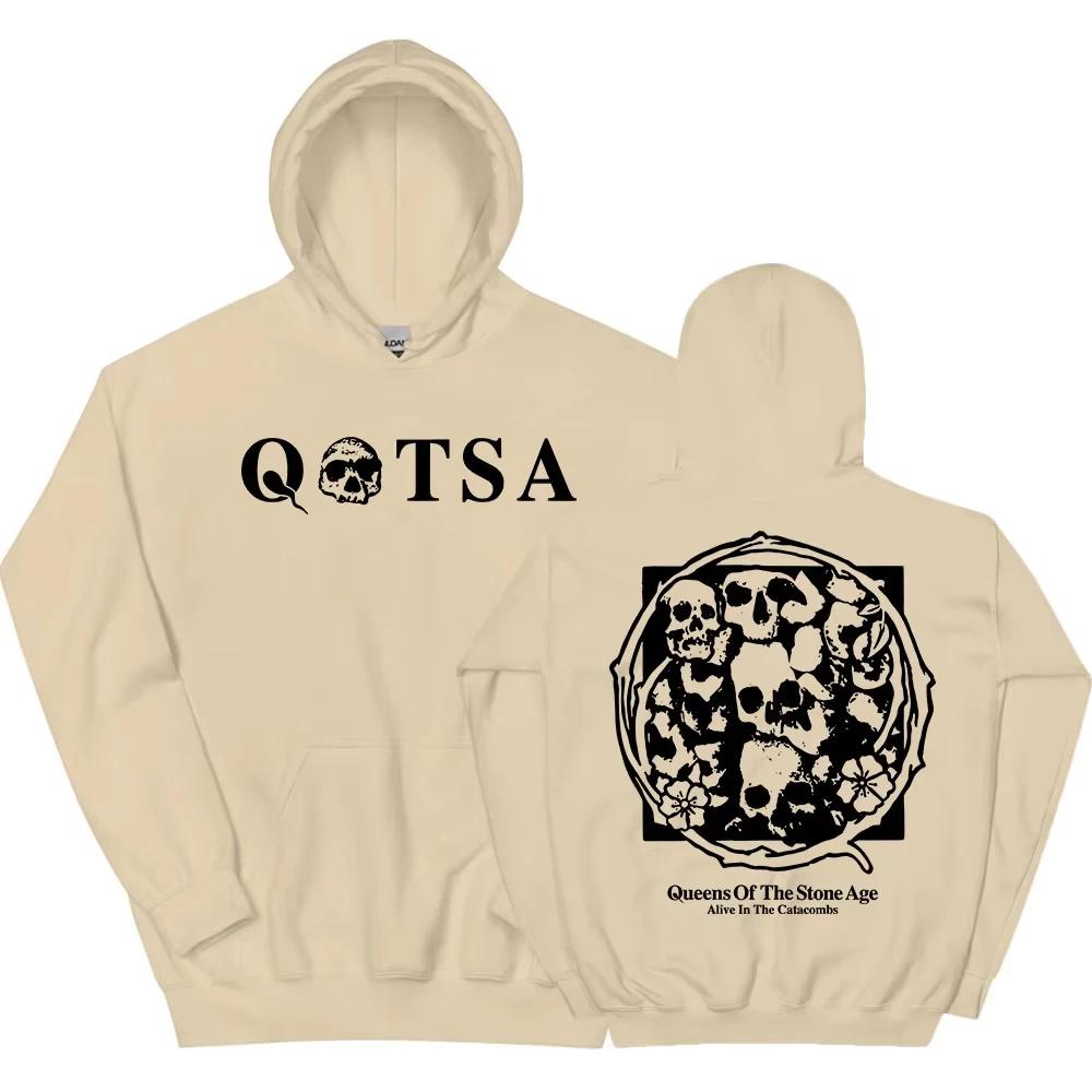 Vivant dans les cathacombes sweats à capuche reine de la pierre âge QOTSA bande sweat à manches long
