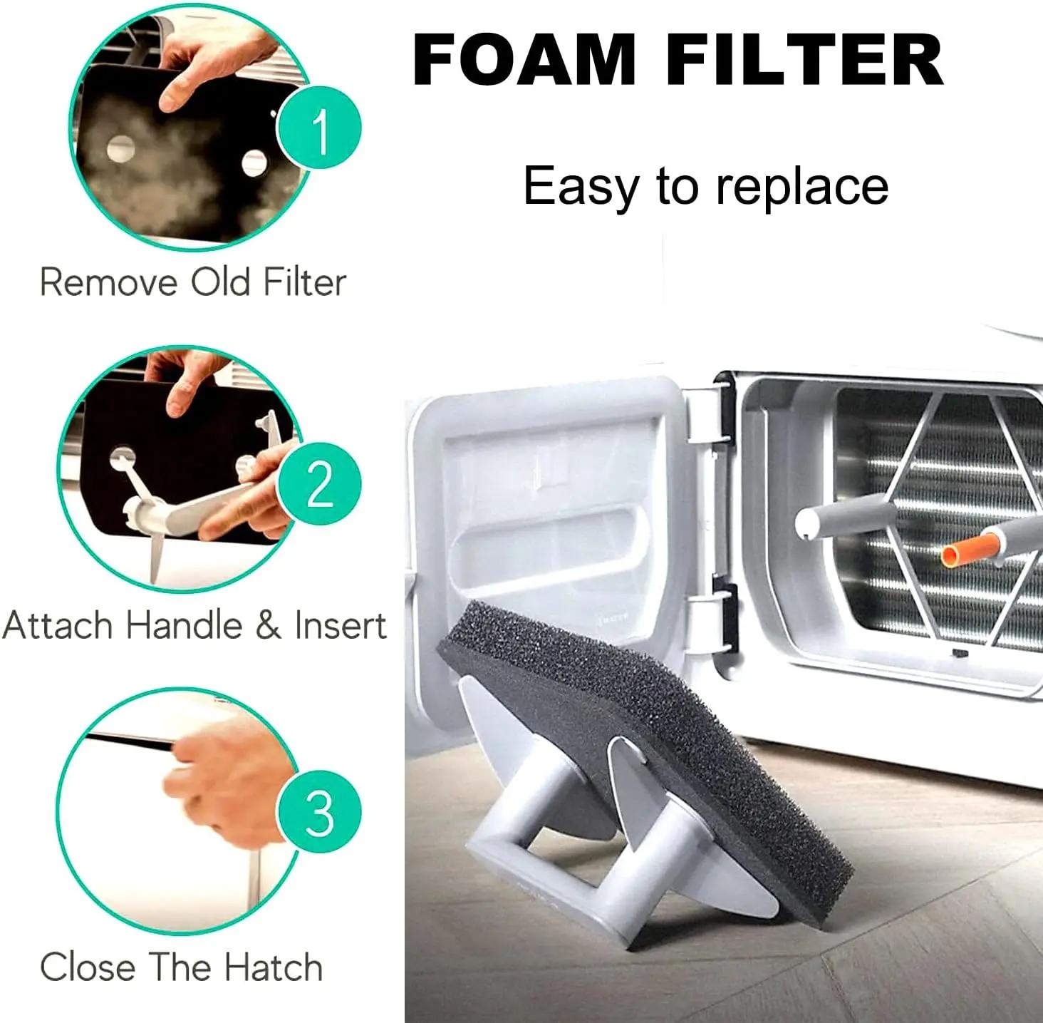 Remplacement Miele T1 9164761 Pièces de filtre à peluches pour sèche-linge allemand, filtre de pli