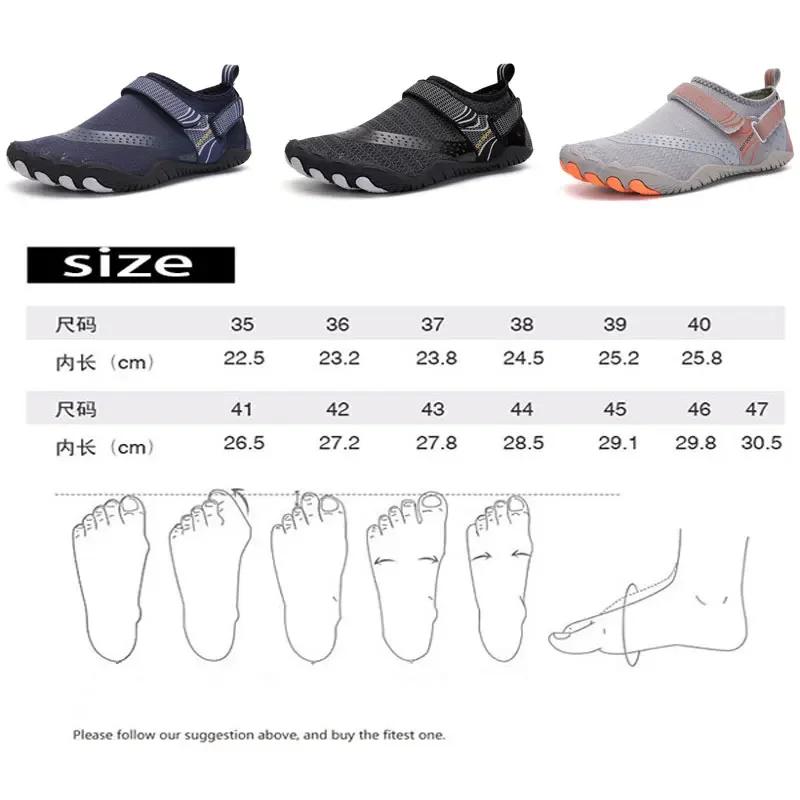 Chaussures d'eau unisexes, chaussures de plage à séchage rapide, baskets respirantes pour hommes, pi