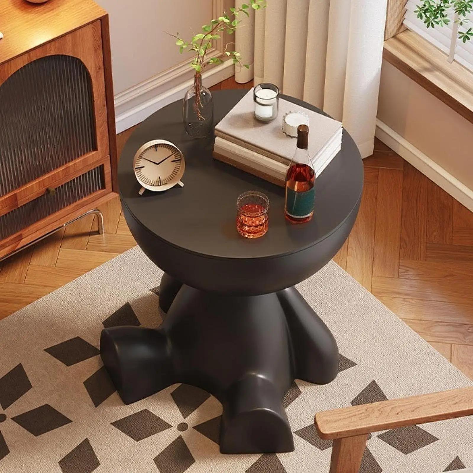 Table d'appoint à tête plate, petite Statue de dessin animé, ornement de bord de canapé, Table basse