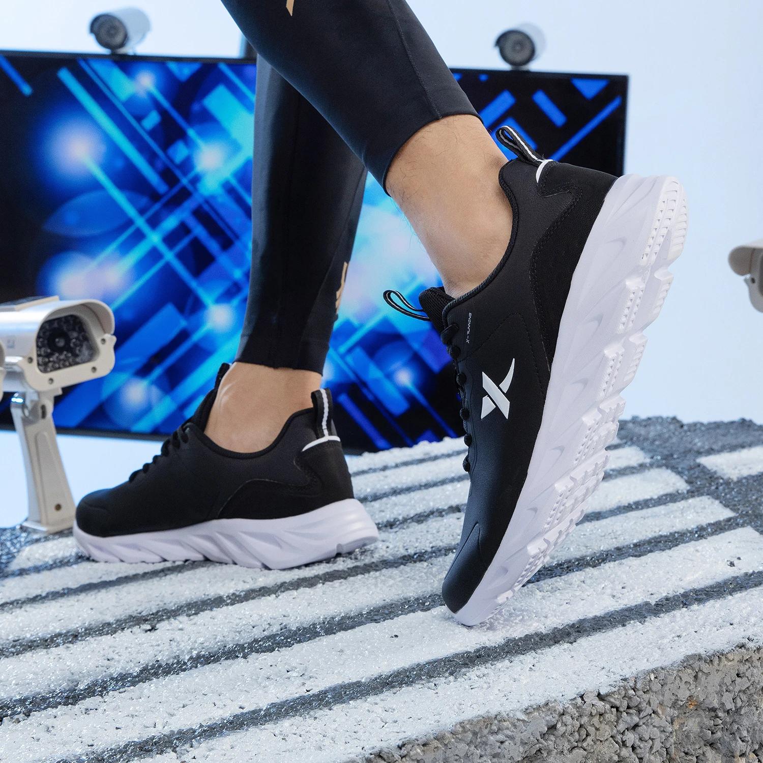 Xtep-Chaussures de course décontractées pour hommes, baskets de rue, chaussures de sport, coussin de
