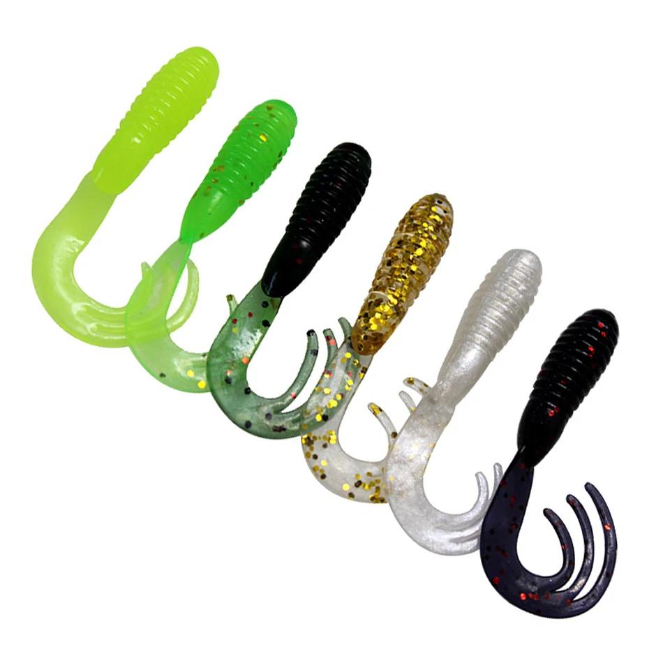 20 pièces leurres de pêche 40mm/50mm/65mm 0.7g/1.6g/2.8g Wobblers carpe pêche appât souple Swimbait