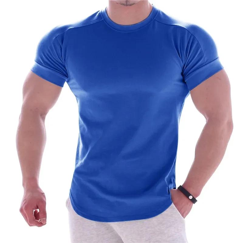T-shirt de sport homme 2024 - Séchage rapide pour l'entraînement en plein air et en salle